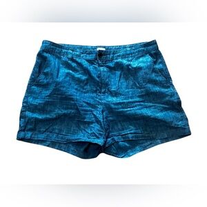 a new day Teal-Blue Casual Denim-Look Shorts